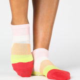 Layered Stripe Full Foot Grip Sock